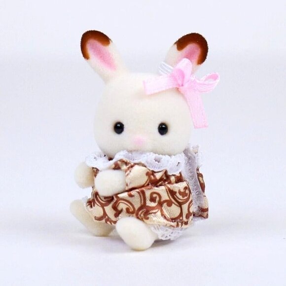 Calico Critters Other - Calico Critters Sylvanian Families C-74 Chocolate Rabbit Baby - Anniversary Ed